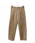 AURALEE（オーラリー）の古着「SUPER FINE WOOL COTTON TWILL SLACKS/スラックス」｜ベージュ