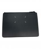 Maison Margielaメゾンマルジェラ）の古着「レザークラッチバッグ/ポーチ」｜ブラック