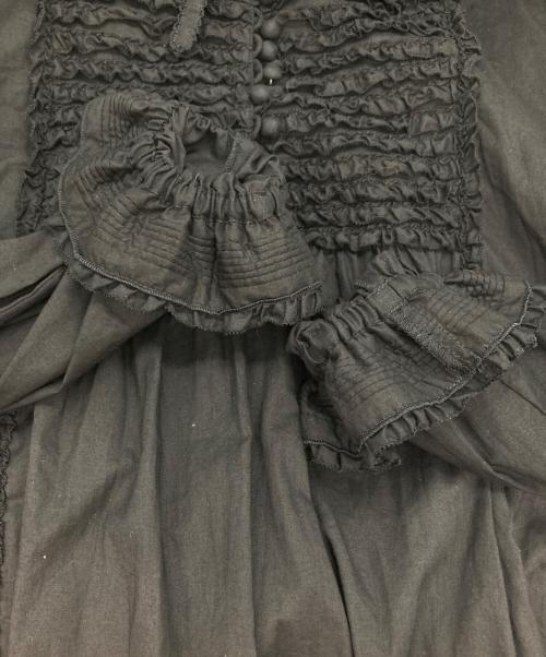 PINK HOUSE（ピンクハウス）PINK HOUSE (ピンクハウス) フリルブラウス ブラック サイズ:FREEの古着・服飾アイテム