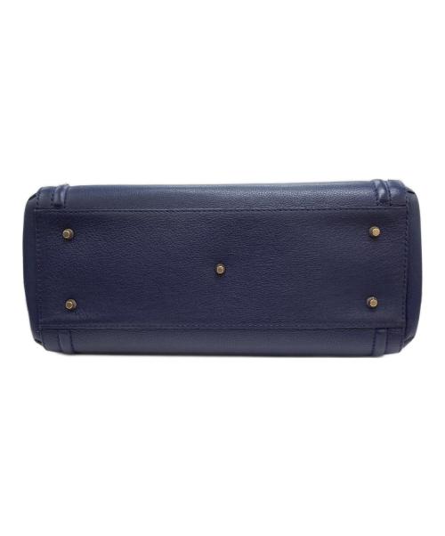 FURLA（フルラ）FURLA (フルラ) レザートートバッグ ネイビーの古着・服飾アイテム