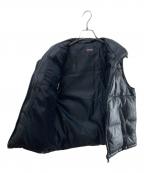 pierucciピエルッチ）の古着「レザーダウンベスト」｜ブラック