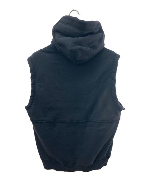 Stone Island Denims（ストーンアイランドデニム）STONE ISLAND Denims (ストーンアイランドデニム) ノースリーブジップパーカー ブラック サイズ:Lの古着・服飾アイテム