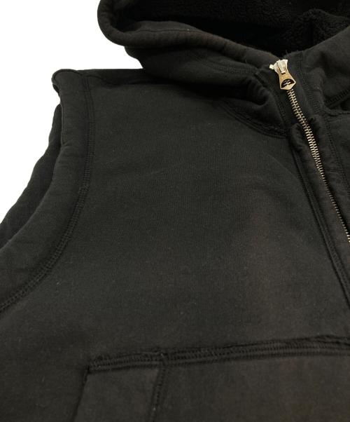 Stone Island Denims（ストーンアイランドデニム）STONE ISLAND Denims (ストーンアイランドデニム) ノースリーブジップパーカー ブラック サイズ:Lの古着・服飾アイテム