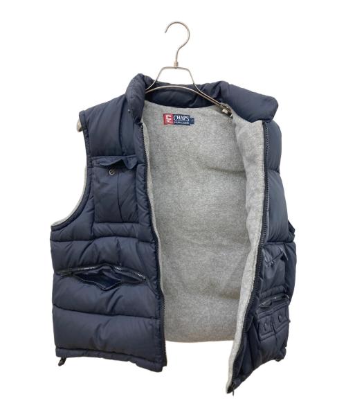 CHAPS RALPH LAUREN（チャップス ラルフローレン）CHAPS RALPH LAUREN (チャップス ラルフローレン) マルチポケットダウンベスト ネイビー サイズ:Lの古着・服飾アイテム