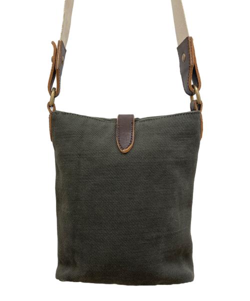 Vivienne Westwood（ヴィヴィアンウエストウッド）Vivienne Westwood (ヴィヴィアンウエストウッド) オーブプリントキャンバスショルダーバッグ カーキの古着・服飾アイテム