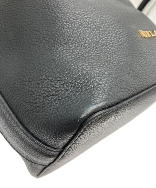 FURLA（フルラ）FURLA (フルラ) 巾着ハンドバッグ ブラックの古着・服飾アイテム