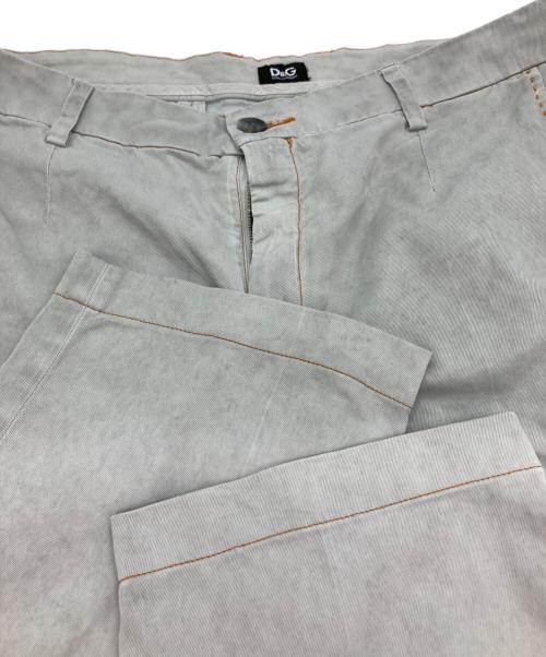DOLCE & GABBANA（ドルチェ＆ガッバーナ）DOLCE & GABBANA (ドルチェ＆ガッバーナ) ステッチデザインパンツ ライトグレー サイズ:50の古着・服飾アイテム