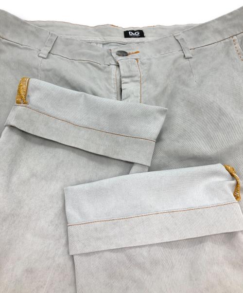 DOLCE & GABBANA（ドルチェ＆ガッバーナ）DOLCE & GABBANA (ドルチェ＆ガッバーナ) ステッチデザインパンツ ライトグレー サイズ:50の古着・服飾アイテム