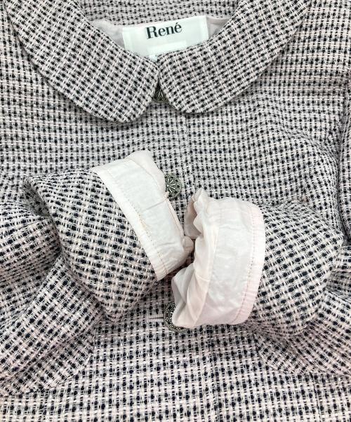Rene（ルネ）Rene (ルネ) ツイードセットアップ ピンク サイズ:36の古着・服飾アイテム