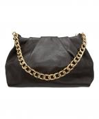 AULENTTIオウレンティ）の古着「ゴールドチェーンショルダーバッグ」｜ブラウン