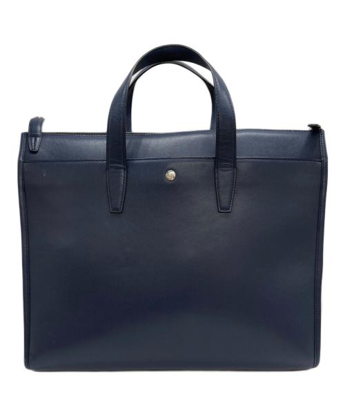 Calvin Klein（カルバンクライン）Calvin Klein (カルバンクライン) レザーブリーフケース ネイビーの古着・服飾アイテム