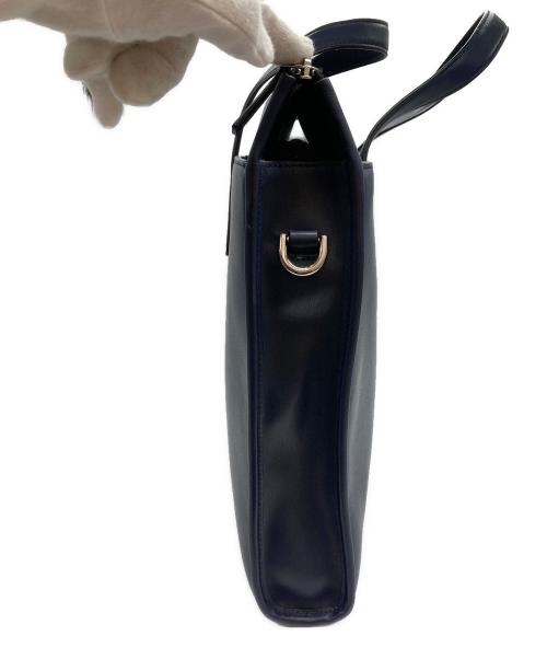 Calvin Klein（カルバンクライン）Calvin Klein (カルバンクライン) レザーブリーフケース ネイビーの古着・服飾アイテム