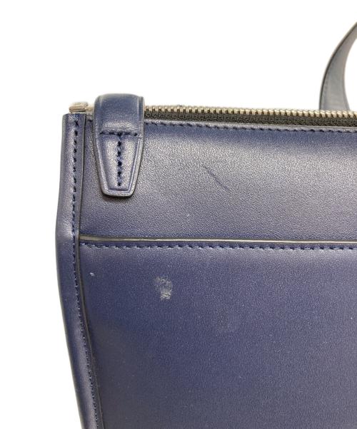 Calvin Klein（カルバンクライン）Calvin Klein (カルバンクライン) レザーブリーフケース ネイビーの古着・服飾アイテム