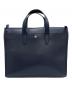 Calvin Klein (カルバンクライン) レザーブリーフケース ネイビー：8000円