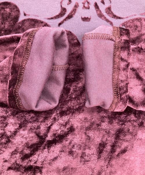 hysterics（ヒステリックス）hysterics (ヒステリックス) シースルーベロアカットソー パープル サイズ:FREEの古着・服飾アイテム