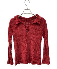 hysterics（ヒステリックス）の古着「レースアップニット」｜レッド