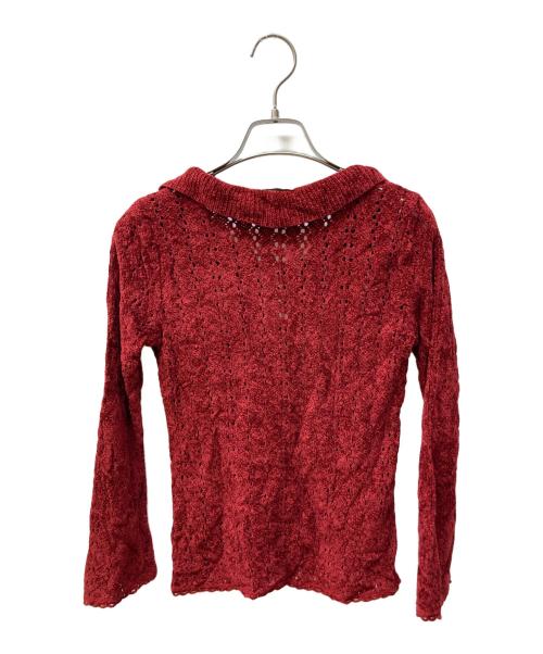 hysterics（ヒステリックス）hysterics (ヒステリックス) レースアップニット レッド サイズ:FREEの古着・服飾アイテム