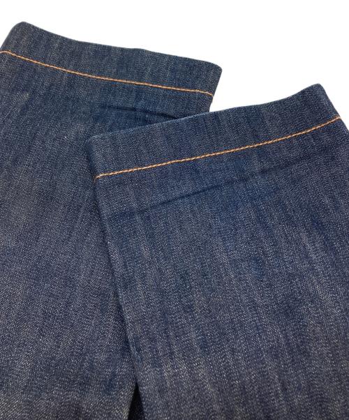 DOLCE & GABBANA（ドルチェ＆ガッバーナ）DOLCE & GABBANA (ドルチェ＆ガッバーナ) バッグ刺繍リジッドデニムパンツ インディゴ サイズ:44の古着・服飾アイテム