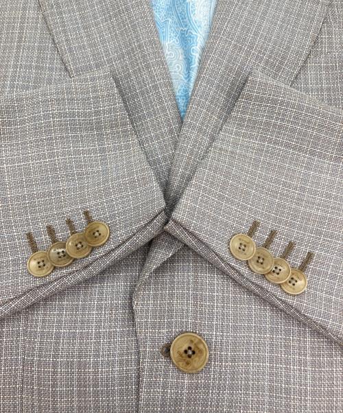 ETRO（エトロ）ETRO (エトロ) ペイズリーライニング2Bテーラードジャケット ベージュ サイズ:48の古着・服飾アイテム