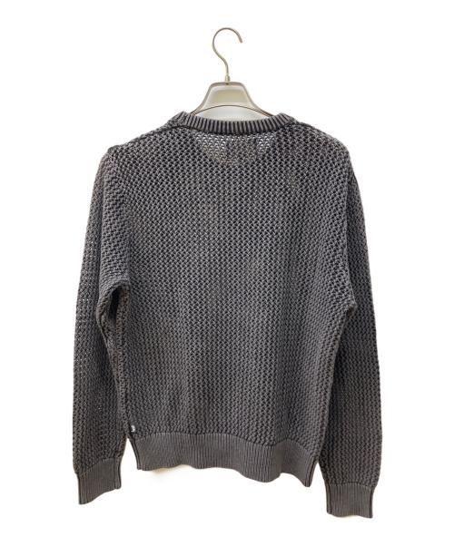 stussy（ステューシー）stussy (ステューシー) PIGMENT DYED LOOSE GAUGE SWEATER/ローゲージニット ブラック サイズ:XLの古着・服飾アイテム