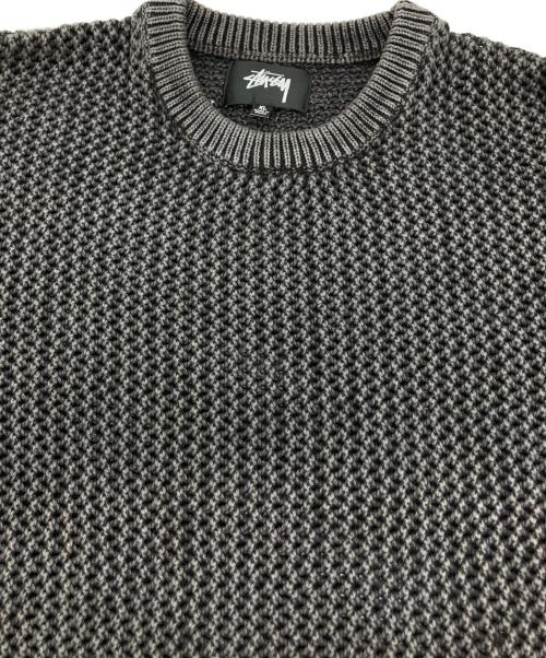 stussy（ステューシー）stussy (ステューシー) PIGMENT DYED LOOSE GAUGE SWEATER/ローゲージニット ブラック サイズ:XLの古着・服飾アイテム