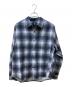 stussy（ステューシー）の古着「ROCCO FLANNEL PLAID SHIRT/チェックネルシャツ」｜ネイビー×ブラック