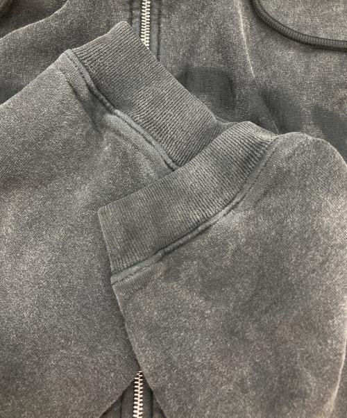 stussy（ステューシー）stussy (ステューシー) Faded Graphic Zip Hoodie/ロゴジップパーカー ブラック サイズ:Lの古着・服飾アイテム