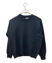 stussy（ステューシー）の古着「Laguna Icon sweater/バックロゴニット」｜ブラック