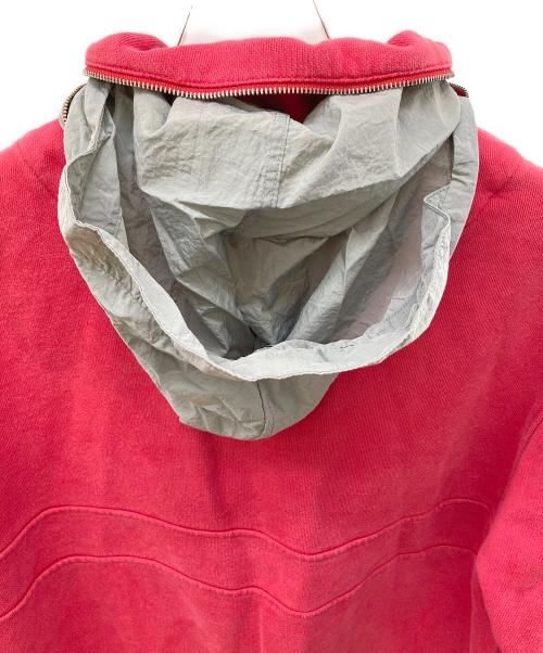 PALACE（パレス）PALACE (パレス) 3MS HOOD/スウェット レッド×グレー サイズ:XLの古着・服飾アイテム