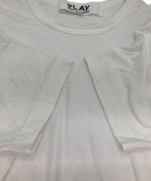 PLAY COMME des GARCONS（プレイコムデギャルソン）PLAY COMME des GARCONS (プレイコムデギャルソン) ハートロゴTシャツ ホワイト サイズ:Mの古着・服飾アイテム