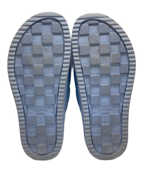 LOUIS VUITTON（ルイ ヴィトン）LOUIS VUITTON (ルイ ヴィトン) ウォーターフロントラインモノグラムミュール/サンダル スカイブルー サイズ:7の古着・服飾アイテム