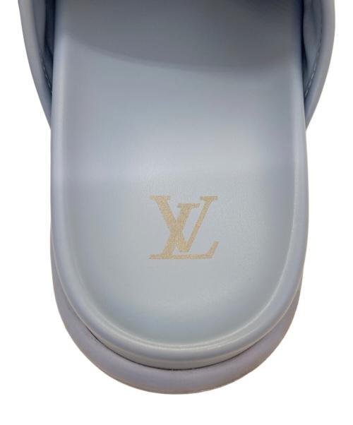 LOUIS VUITTON（ルイ ヴィトン）LOUIS VUITTON (ルイ ヴィトン) ウォーターフロントラインモノグラムミュール/サンダル スカイブルー サイズ:7の古着・服飾アイテム