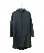 BURLAP OUTFITTERバーラップアウトフィッター）の古着「MICRO FLEECE HOODED COAT/コート」｜ブラック