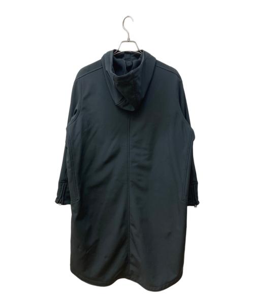 BURLAP OUTFITTER（バーラップアウトフィッター）BURLAP OUTFITTER (バーラップアウトフィッター) MICRO FLEECE HOODED COAT/コート ブラック サイズ:Lの古着・服飾アイテム