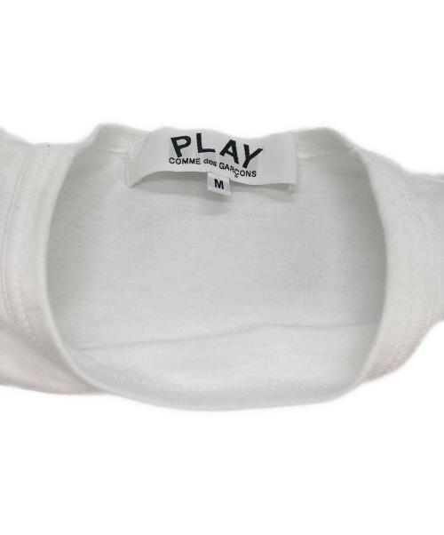 PLAY COMME des GARCONS（プレイコムデギャルソン）PLAY COMME des GARCONS (プレイコムデギャルソン) ハートロゴTシャツ ホワイト サイズ:Mの古着・服飾アイテム