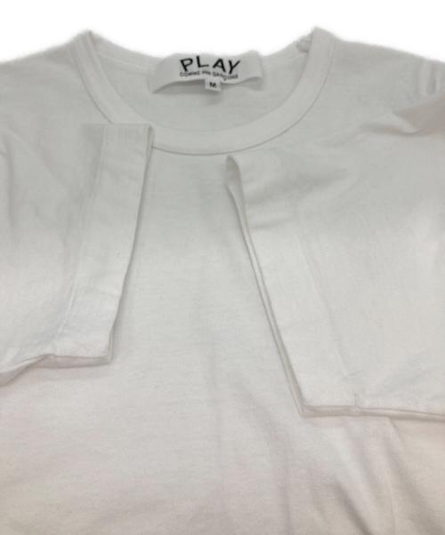 PLAY COMME des GARCONS（プレイコムデギャルソン）PLAY COMME des GARCONS (プレイコムデギャルソン) ハートロゴTシャツ ホワイト サイズ:Mの古着・服飾アイテム