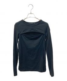 LIMI feu（リミフゥ）の古着「デザインカットソー」｜ブラック