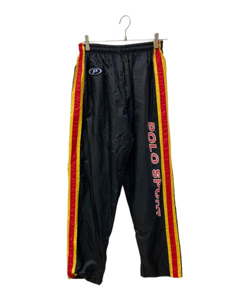 POLO SPORT（ポロスポーツ）POLO SPORT (ポロスポーツ) サイドラインナイロンパンツ ブラック サイズ:Ｌの古着・服飾アイテム