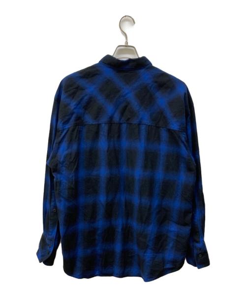 MIYAGIHIDETAKA（ミヤギヒデタカ）MIYAGIHIDETAKA (ミヤギヒデタカ) オンブレチェックシャツ ブルー サイズ:Ｍの古着・服飾アイテム
