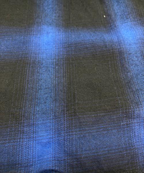 MIYAGIHIDETAKA（ミヤギヒデタカ）MIYAGIHIDETAKA (ミヤギヒデタカ) オンブレチェックシャツ ブルー サイズ:Ｍの古着・服飾アイテム