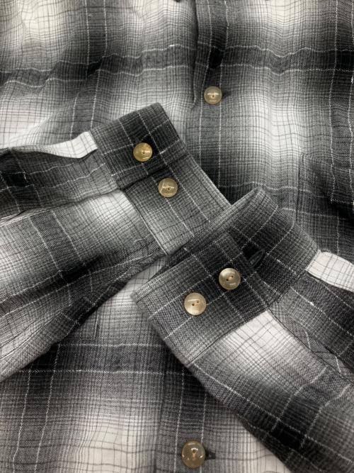 SPECTER FABRIC COMMUNICATION（スペクターファブリックコミュニケーション）SPECTER FABRIC COMMUNICATION (スペクターファブリックコミュニケーション) PLAY/オンブレオープンカラーシャツ グレー サイズ:17　1/2の古着・服飾アイテム