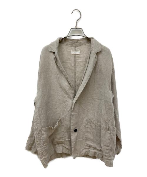 KAGURE（カグレ）KAGURE (カグレ) リネン2Bジャケット ベージュ サイズ:FREEの古着・服飾アイテム