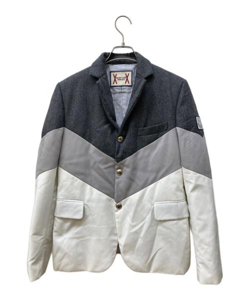 MONCLER GAMME BLEU（モンクレール ガム ブルー）MONCLER GAMME BLEU (モンクレール ガム ブルー) GIACCA/ダウンテーラードジャケット グレー サイズ:1の古着・服飾アイテム