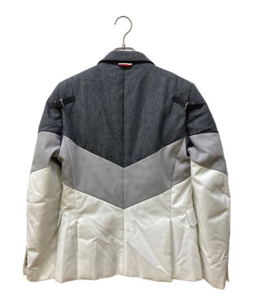 MONCLER GAMME BLEU（モンクレール ガム ブルー）MONCLER GAMME BLEU (モンクレール ガム ブルー) GIACCA/ダウンテーラードジャケット グレー サイズ:1の古着・服飾アイテム