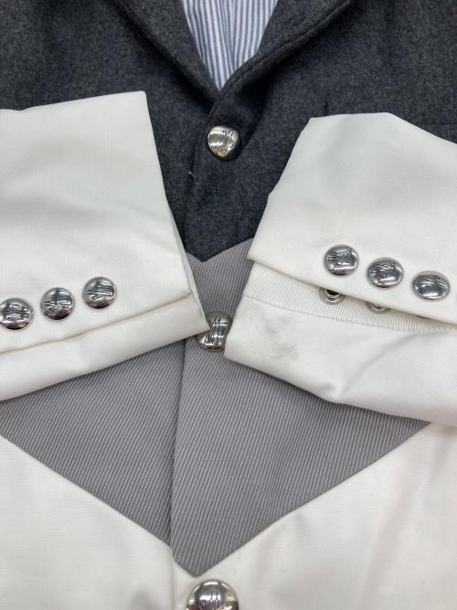 MONCLER GAMME BLEU（モンクレール ガム ブルー）MONCLER GAMME BLEU (モンクレール ガム ブルー) GIACCA/ダウンテーラードジャケット グレー サイズ:1の古着・服飾アイテム