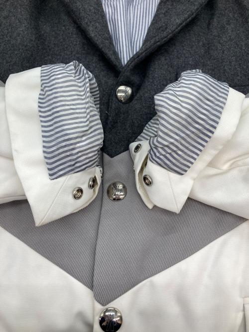 MONCLER GAMME BLEU（モンクレール ガム ブルー）MONCLER GAMME BLEU (モンクレール ガム ブルー) GIACCA/ダウンテーラードジャケット グレー サイズ:1の古着・服飾アイテム