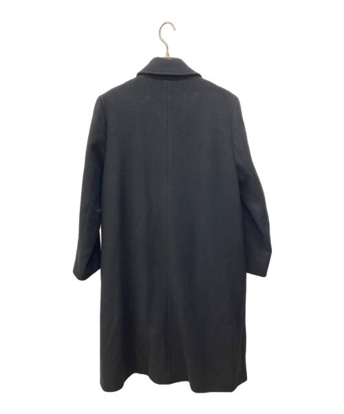mizuiro-ind（ミズイロインド）mizuiro-ind (ミズイロインド) ウールブレンドステンカラーコート ブラック サイズ:-の古着・服飾アイテム
