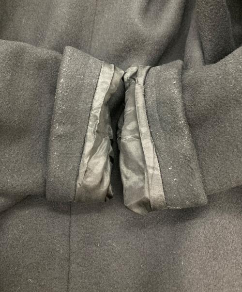 mizuiro-ind（ミズイロインド）mizuiro-ind (ミズイロインド) ウールブレンドステンカラーコート ブラック サイズ:-の古着・服飾アイテム