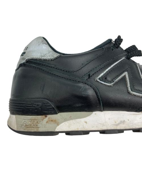 NEW BALANCE（ニューバランス）NEW BALANCE (ニューバランス) レザースニーカー ブラック サイズ:8　1/2の古着・服飾アイテム