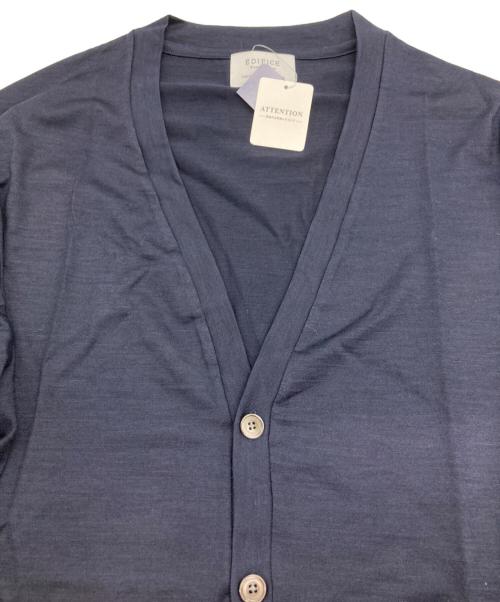EDIFICE（エディフィス）EDIFICE (エディフィス) カーディガン ネイビー サイズ:48 未使用品の古着・服飾アイテム